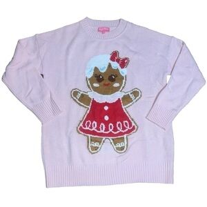 Dolls Kill Sugar Thrillz Family Fables Gingerbread m Oversized Sweater Pink XS/S